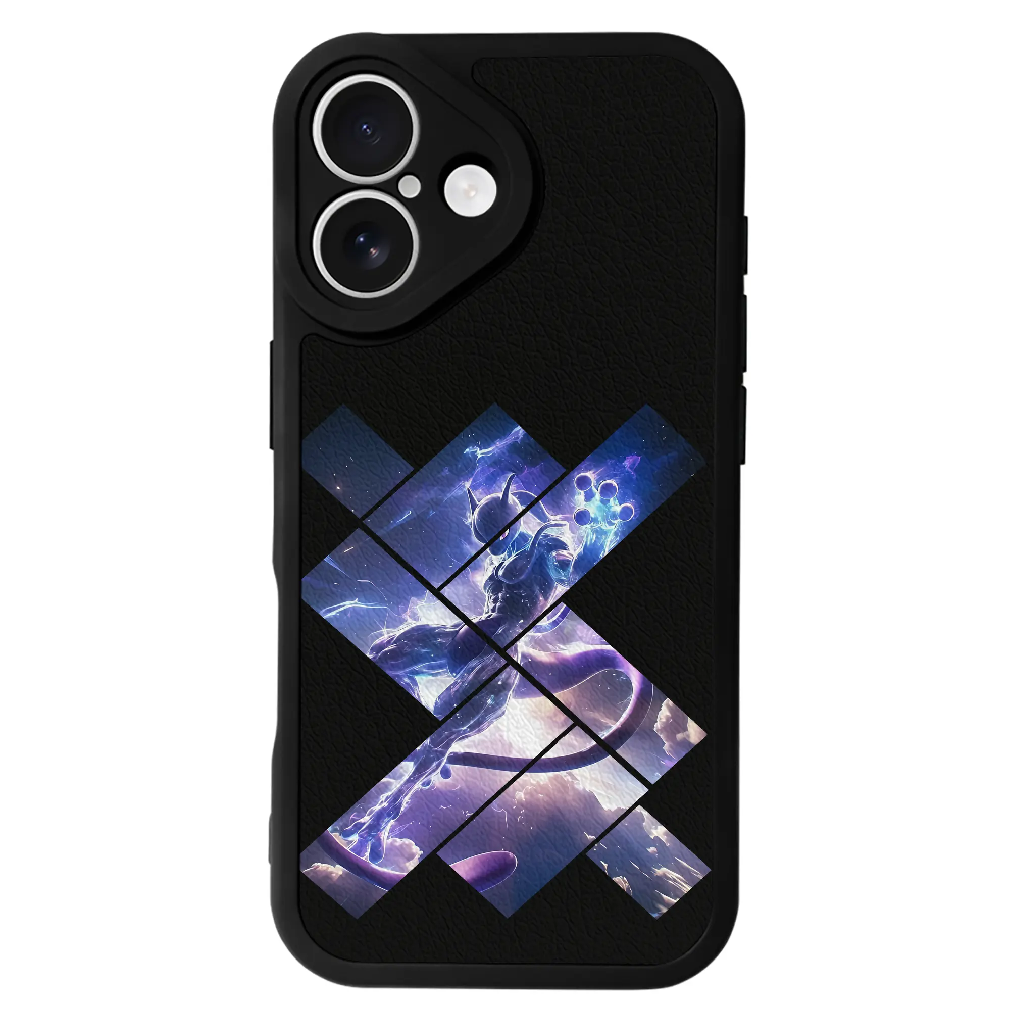 ポケモン グッズ,ミュウツー - IPhone 16シリーズ対応 ・ シリコンスマホケース ・ レザー調 ・ 高精度フィット ・ 耐衝撃 ・ ワイヤレス充電対応 ・ 精密カット